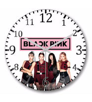 Blackpink  1  Duvar Saati Bombeli Gercek Cam