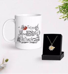 BK Gift Kişiye Özel En İyi Öğretmen Kupa Ve Papatya Kolye Hediye Seti-8 (Model 1)