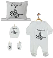 Pia Baby Gl 1953-04 İsme Özel Yastık Tulum Set