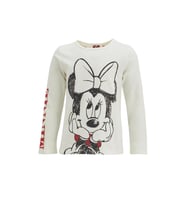 DeFacto Kız Çocuk Minnie Mouse Lisanslı Uzun Kol Tişört T1753A621SP (Ekru)