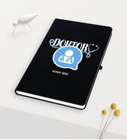 BK Gift Kişiye Özel Doktor Temalı Siyah Defter - 11