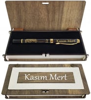 Kişiye Özel İsim Baskılı Kutulu Besmele Kalem
