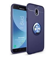 Microsonic Samsung Galaxy J7 Pro Kılıf Kickstand Ring Holder Lacivert
