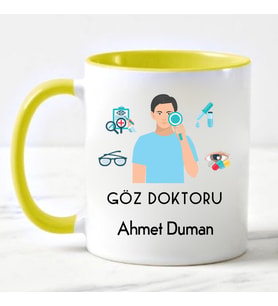 Göz Doktoru Kupa Bardağı Sarı