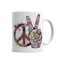 Peace Barış Sİmge 2 Kupa Bardak Porselen