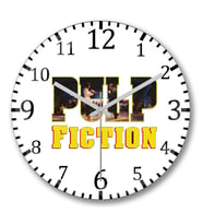 Pulp Fiction Duvar Saati Bombeli Gercek Cam