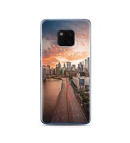 Cadde Tasarımlı Süper Şeffaf Silikon Telefon Kılıfı Huawei Mate 20 Pro