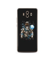 Uzay Astronot Tasarım Süper Şeffaf Silikon Telefon Kılıfı Huawei Mate 10 Pro 