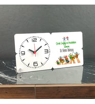 Çocuk Sağlığı ve Hastalıkları Uzmanı Ahşap Masa Saati