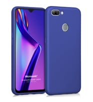 Microsonic Matte Silicone Oppo A12 Kılıf Lacivert