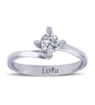 Lova E Renk 0,30 Karat Pırlanta Tektaş Yüzük - 1070040