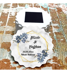 Magnet Hediyelik - Çiçek Tasarım - Düğün, Nişan, Nikah, Söz, Kına Hatırası Magnet