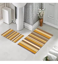 Banyo Halısı Ikili Klozet Takımı Kaymaz Tabanlı (60 xm x 100 cm + 40 cm x 60 cm) 
