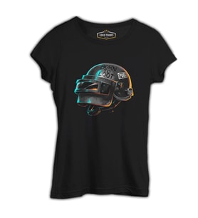 PUBG - Loot Siyah Kadın Tshirt