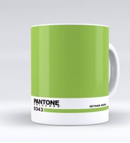BK Gift Kişiye Özel İsimli Pantone 0343 Beyaz Kupa Bardak