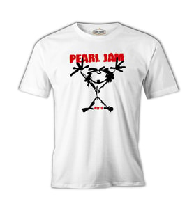 Pearl Jam Beyaz Erkek Tshirt