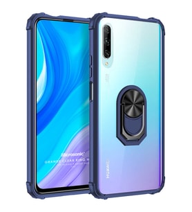 Microsonic Huawei Y9S Kılıf Grande Clear Ring Holder Lacivert