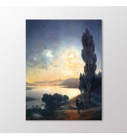 Arty Tablo İstanbul Eyüp'ten Ayışıklı Görünüm, 1874 Tablo (Karışık)