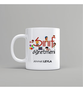 Kişiye Özel İsim Baskılı Sınıf Öğretmeni Kupa