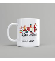 Kişiye Özel İsim Baskılı Sınıf Öğretmeni Kupa