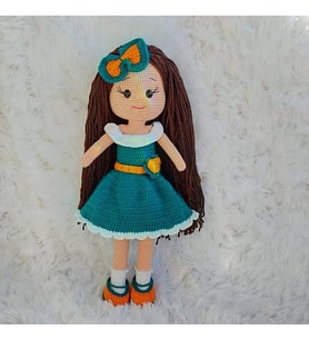 Amigurumi organik oyuncak bebek