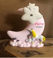 Unicorn Ile Kız Müzikli Biblo