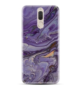 Kılıfland Huawei Mate 10 Lite Kılıf Silikon Resimli Kapak Abstract Purple Stok 1070