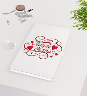 BK Gift Kişiye Özel Sevgililer Günü Beyaz Defter-5