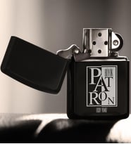 BK Gift Kişiye Özel Mesleki Büyük Patron Benzinli Siyah Metal Çakmak  4