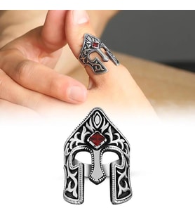 925 Ayar Gümüş Miğfer Yüzük