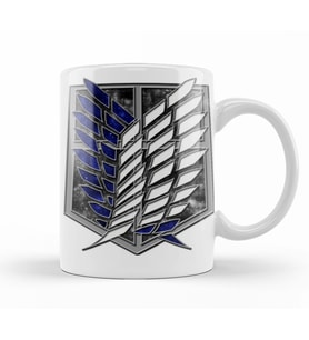 Attack On Titan The Survey Corps Logo Kupa Bardak Porselen