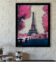 BK Gift Kişiye Özel Eiffel Tower Temalı 3D Ahşap Tablo-2