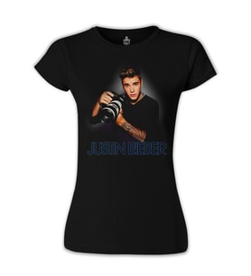 Justin Bieber - Paparazzi Siyah Bayan Tshirt
