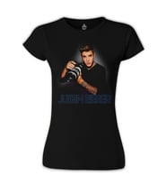 Justin Bieber - Paparazzi Siyah Bayan Tshirt