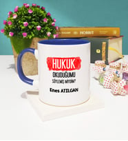 Hukuk Okuduğumu Söylemiş Miydim Hukukçu Kupa Bardak Lacivert