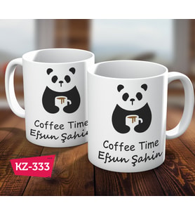 Kişiye Özel İsimli Panda Hediye Kupa Bardak