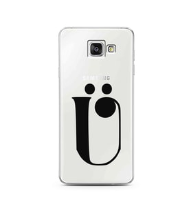 Samsung A3 (2016) Harf Tasarımlı Telefon Kılıfı Ü-Harfi 