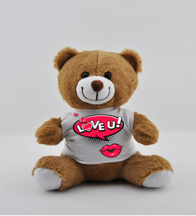 Seni Seviyorum Baskılı Peluş Ayıcık