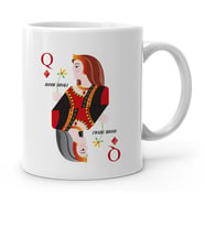 BK Gift Kişiye Özel Karo Kızı Beyaz Kupa Bardak