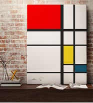 BK Gift Kişiye Özel Mondrian Kanvas Tablo (50x70cm.) 7