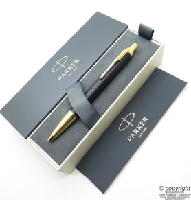 Parker IM Premium Siyah Altın Tükenmez Kalem  İsme Özel Kalem