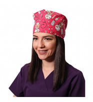 Emel Tekstil Pembe Ayıcık Desenli Doktor Hemşire Bone Hastane