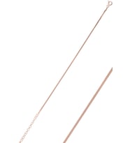 Söğütlü Silver Gümüş rose 1,4 mm kalınlığında italyan yassı bileklik SGTL10096ROSE