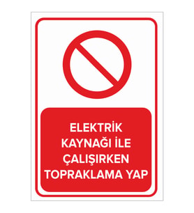 MIGNATIS - Elektrik Kaynağı İle Çalışırken Topraklama Yap Levhası - Sac Malzeme 25x35cm