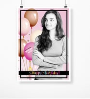 BK Gift Kişiye Özel Doğum Günü Kanvas Kumaş Afiş Poster 50 X 70 Cm 4