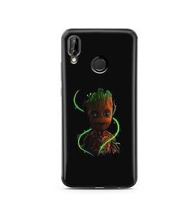 Baby Groot Tasarım Süper Şeffaf Silikon Telefon Kılıfı Huawei P20 Lite 
