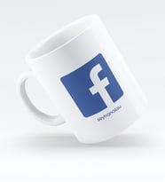 BK Gift Kişiye Özel Facebook Beyaz Kupa Bardak  2