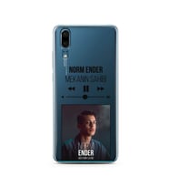 Norm Ender Mp3 Tasarımlı Süper Şeffaf Silikon Telefon Kılıfı Huawei P20   