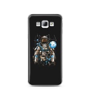 Uzay Astronot Tasarım Süper Şeffaf Silikon Telefon Kılıfı Samsung A8 (2015)  