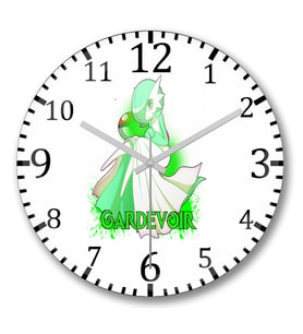 Gardevoir Duvar Saati Bombeli Gercek Cam